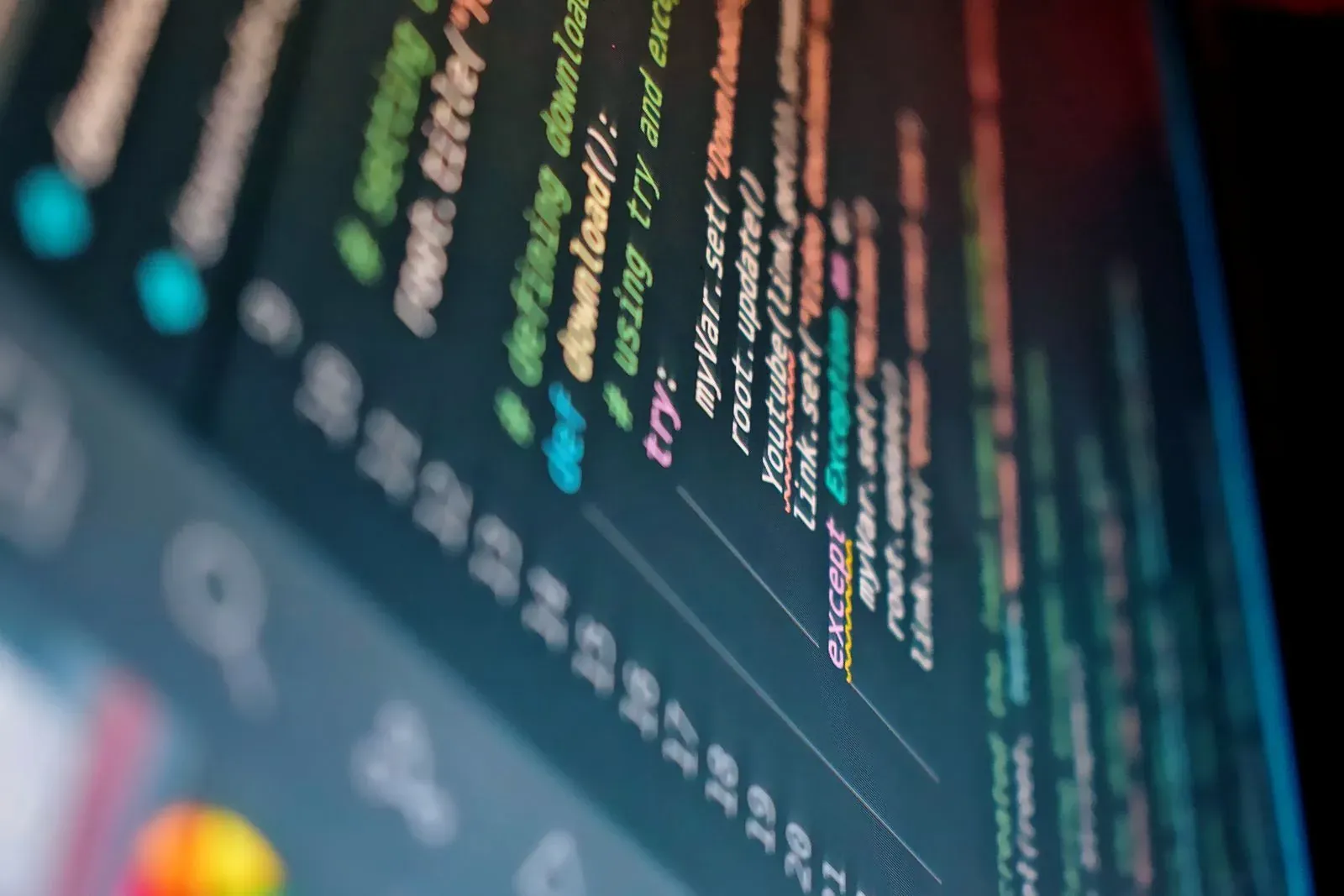 Código de programación visible en una pantalla de ordenador.